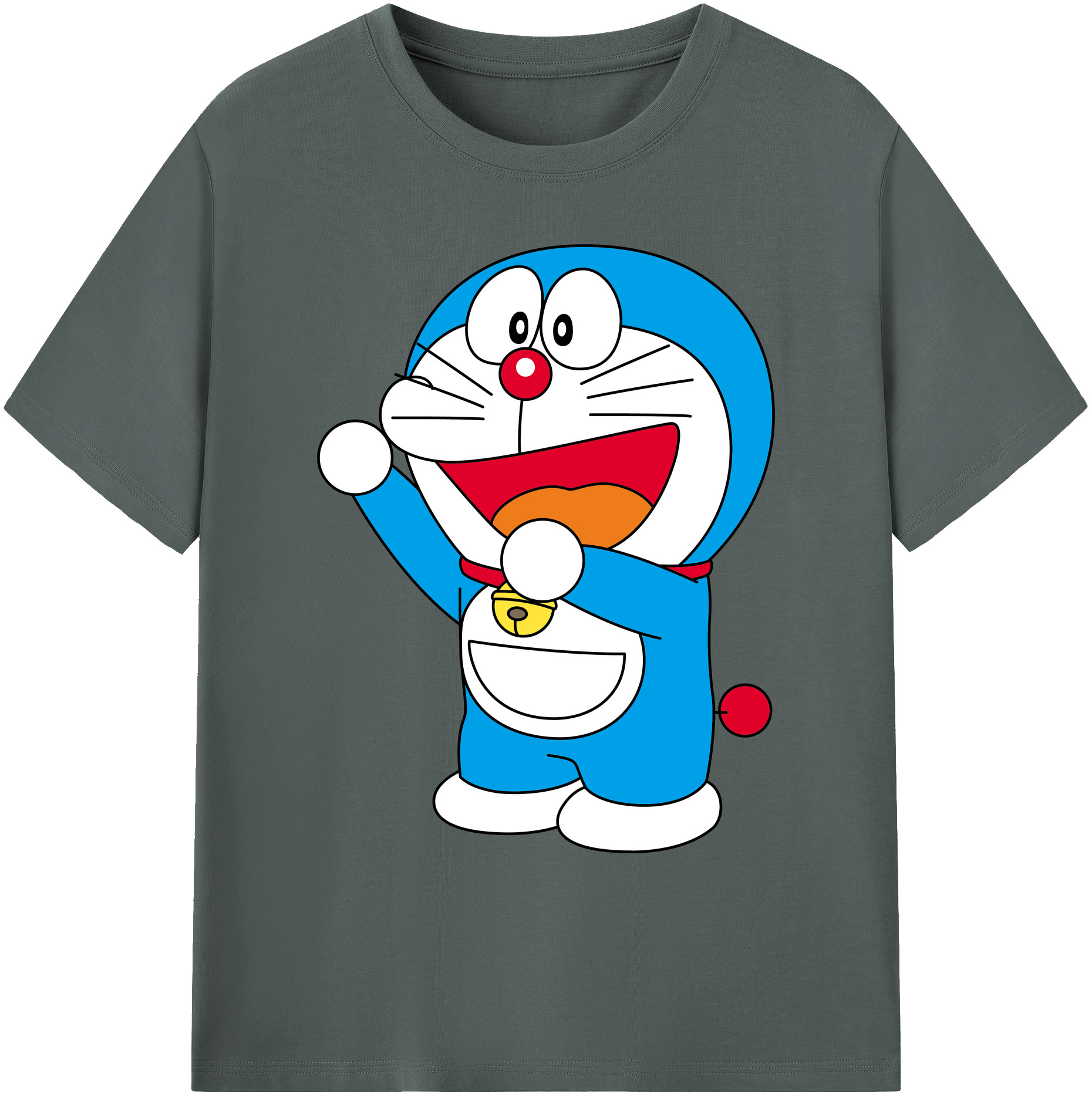 （画像用） ドラえもん Doraemon 綿100％ メンズ半袖Tシャツ｜肌触りやわらか＆通気性